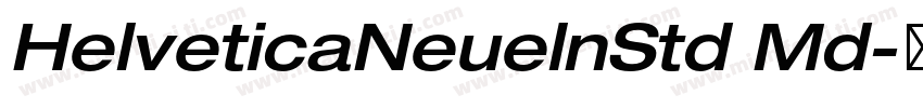 HelveticaNeuelnStd Md字体转换
